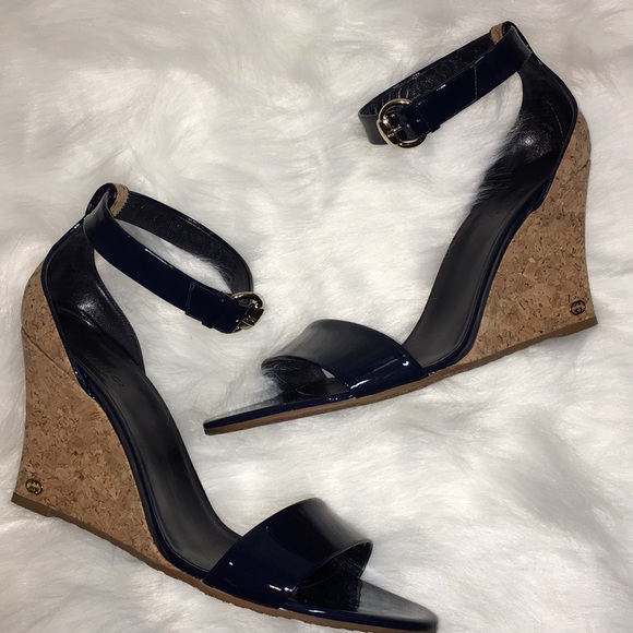 Gucci Shoes - ❌SOLD❌ Gucci, 41, like new navy blue wedges